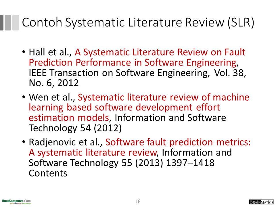 Writing a systematic review